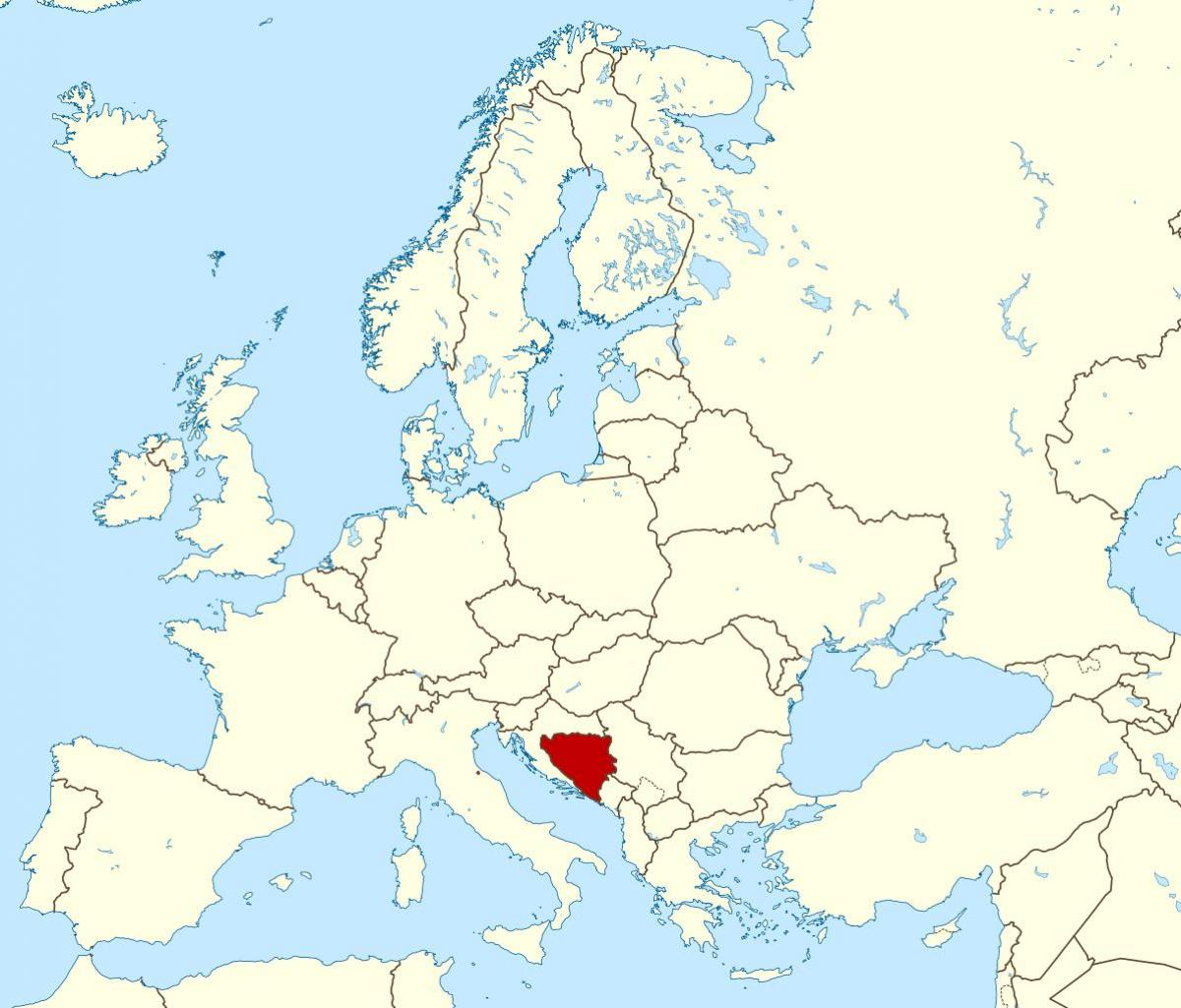 보스니아 헤르체고비나에서는 세계 지도