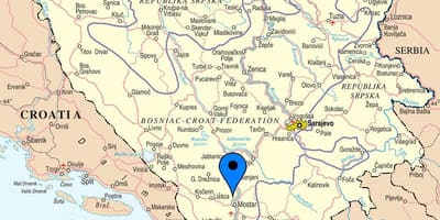 지도 mostar 보스니아헤르체고비나